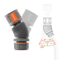 Изображение товара Коннектор 1/2х5/8 для шланга Daewoo пластиковый гибкий (DWC 2815)