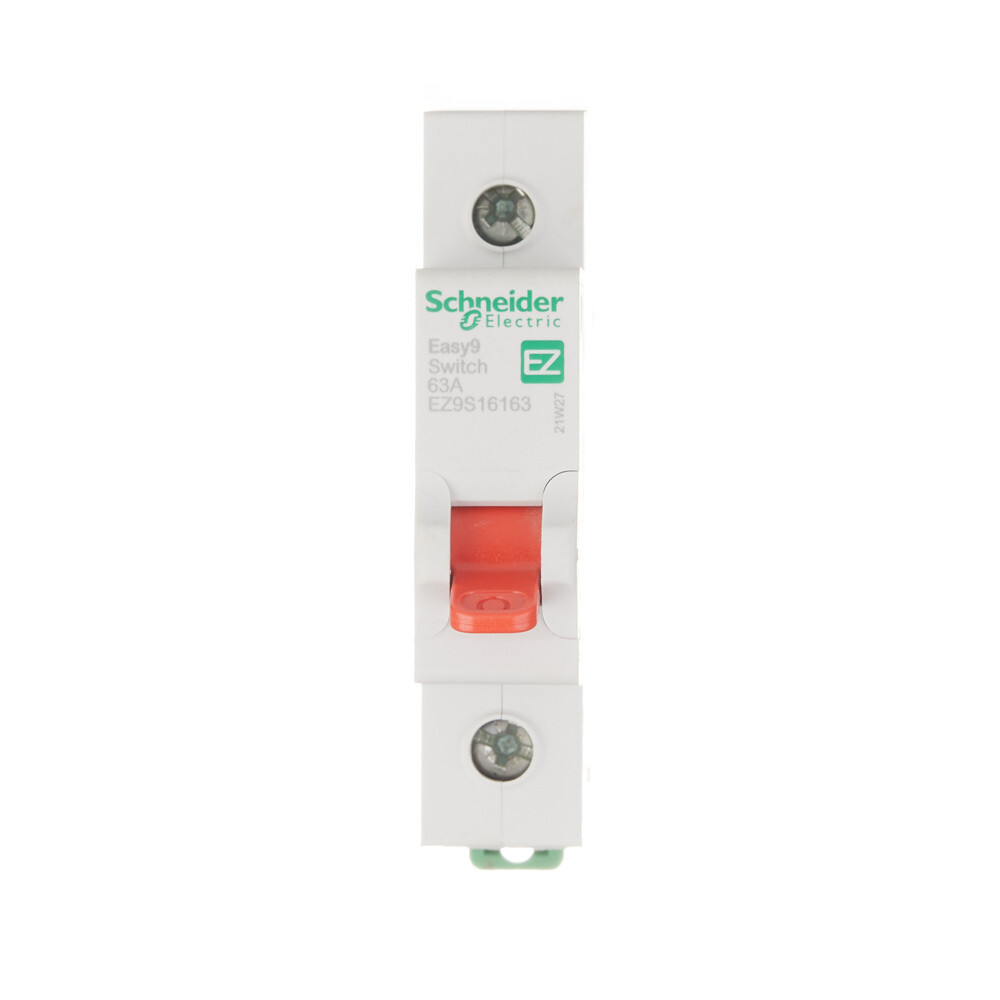 Рубильник Schneider Electric Easy9 (EZ9S16163) 1P 63А 230 В на DIN-рейку