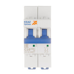 Изображение товара Автоматический выключатель модульный КЭАЗ OptiDin 2P 16А тип C 6 кА 220 В (260599)