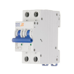 Автоматический выключатель модульный КЭАЗ OptiDin 2P 20А тип C 6 кА 220 В (260601) - фото 2