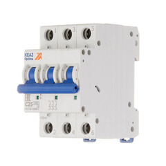 Автоматический выключатель модульный КЭАЗ OptiDin 3P 25А тип C 6 кА 380 В (260794) - фото 2