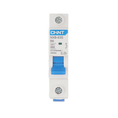 Изображение товара Автоматический выключатель модульный Chint NXB-63S 1P 6А тип B 4,5 кА 230 В (296695)