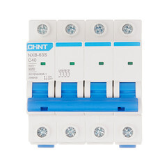 Автоматический выключатель модульный Chint NXB-63S 4P 40А тип C 4,5 кА 400 В (296909) - фото 1