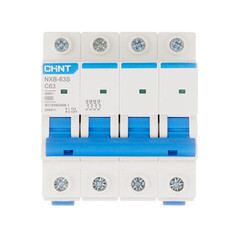 Автоматический выключатель модульный Chint NXB-63S 4P 60А тип C 4,5 кА 400 В (296911) - фото 1