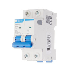 Автоматический выключатель модульный Chint NXB-63 2P 16А тип B 6 кА 400 В (814118) - фото 2