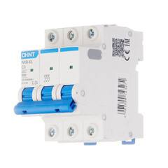Автоматический выключатель модульный Chint NXB-63 3P 3А тип C 6 кА 400 В (814166) - фото 3