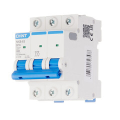 Автоматический выключатель модульный Chint NXB-63 3P 16А тип B 6 кА 400 В (814196) - фото 2