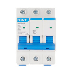 Автоматический выключатель модульный Chint NXB-63 3P 32А тип B 6 кА 400 В (814199) - фото 1