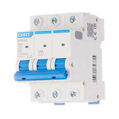 Автоматический выключатель модульный Chint NXB-63 3P 40А тип B 6 кА 400 В (814200) - фото 2