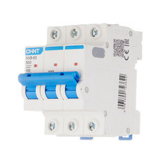 Автоматический выключатель модульный Chint NXB-63 3P 50А тип B 6 кА 400 В (814201) - фото 2