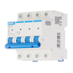 Автоматический выключатель модульный Chint NXB-63 4P 6А тип C 6 кА 400 В (814246) - фото 2