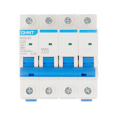 Автоматический выключатель модульный Chint NXB-63 4P 25А тип C 6 кА 400 В (814250) - фото 1