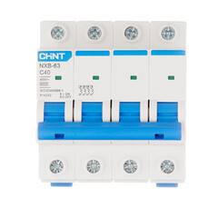 Автоматический выключатель модульный Chint NXB-63 4P 40А тип C 6 кА 400 В (814252) - фото 1