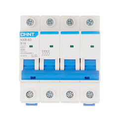 Изображение товара Автоматический выключатель модульный Chint NXB-63 4P 16А тип B 6 кА 400 В (814274)