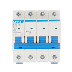 Автоматический выключатель модульный Chint NXB-63 4P 50А тип B 6 кА 400 В (814279) - фото 1