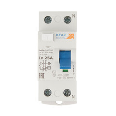 УЗО КЭАЗ OptiDin DM63 25А 1P+N тип AC 30 мА 6 кА (254166) - фото 1