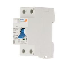 УЗО КЭАЗ OptiDin DM63 63А 1P+N тип AC 300 мА 6 кА (254188) - фото 2