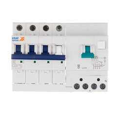 Изображение товара Автомат дифференциальный КЭАЗ OptiDin VD63 25А 3P+N тип AC 30 мА 6 кА (103478)