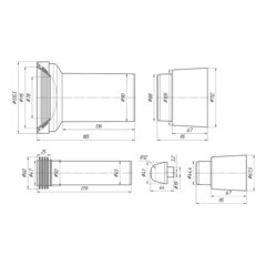 Комплект для монтажа инсталляции АНИ пласт d90х110 мм (WCM0104) - фото 3
