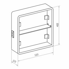 Зеркальный шкаф Continent Torneo 60х60х15 см с подсветкой белый - фото 5