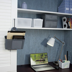 Полка для ванной Violet Лофт навесная с петлей 240х90х260 мм пластик серая (611008) - фото 4