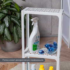 Этажерка для ванной Ulitka 750х300х150 мм металл белая (74104098/27564) - фото 5