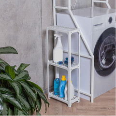 Этажерка для ванной Ulitka 750х300х150 мм металл белая (74104098/27564) - фото 4