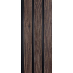 Реечная панель из экополимера 113х2800х10 мм FineBer орех темный 0,317 кв.м - фото 2