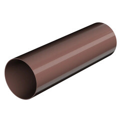 Труба водосточная пластиковая d80 мм 3 м Технониколь Оптима коричневая RAL 8017