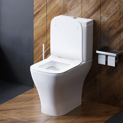 Унитаз-компакт Damixa Titan безободковый с горизонтальным выпуском с сиденьем дюропласт микролифт белый (DX78C8600SC) - фото 6