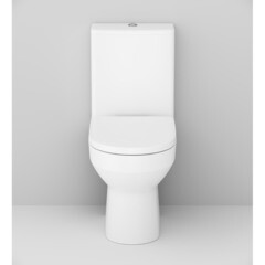 Унитаз-компакт AM.PM Spirit 2.0 безободковый с горизонтальным выпуском с сиденьем дюропласт микролифт белый (C708600SC) - фото 15