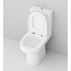 Унитаз-компакт AM.PM Spirit 2.0 безободковый с горизонтальным выпуском с сиденьем дюропласт микролифт белый (C708600SC) - фото 13