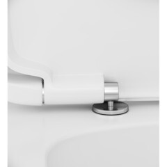 Унитаз-компакт AM.PM Spirit 2.0 безободковый с горизонтальным выпуском с сиденьем дюропласт микролифт белый (C708600SC) - фото 5