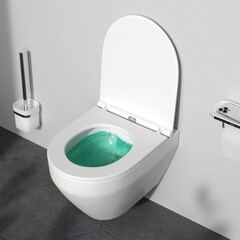 Унитаз подвесной AM.PM Spirit 2.0 безободковый с сиденьем дюропласт микролифт (C701700SC) - фото 9