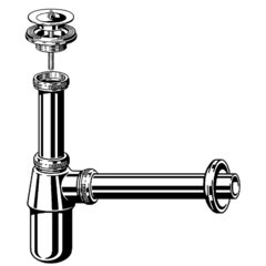 Сифон для раковины Viega 1 1/4х32 мм с выпуском d60 мм хром (456580) - фото 3