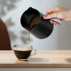 Кофеварка турка электрическая Kitfort КТ-7454 черная - фото 7