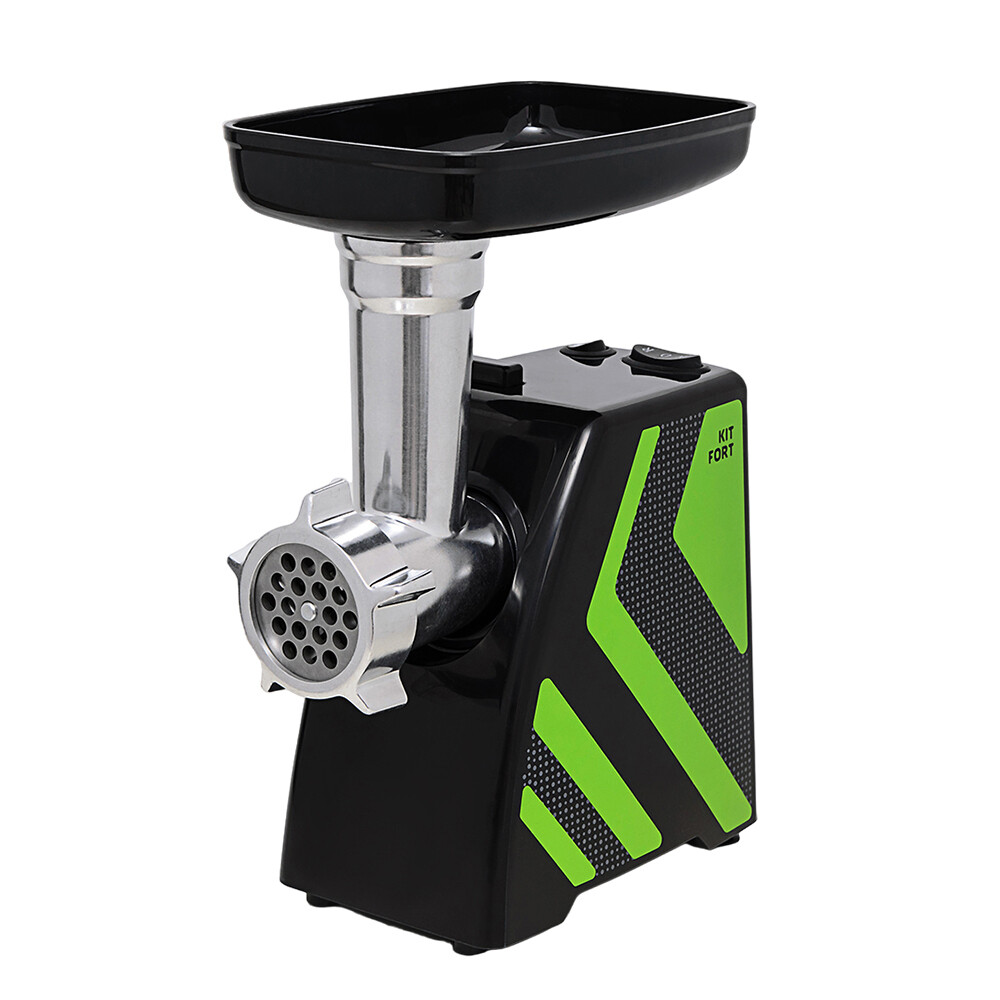 Мясорубка электрическая Kitfort КТ-2101-2 черно-зеленая