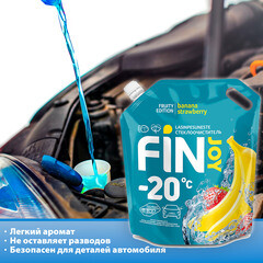 Стеклоомыватель Fin Joy Fruity Banana зимний -20 °С 4 л - фото 2