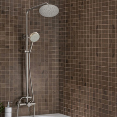 Душевая система РМС с верхним душем с лейкой сталь (SUS124-003DK-2) - фото 3