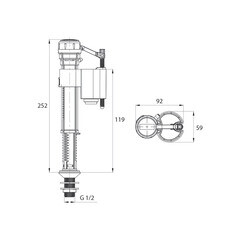 Клапан заливной Iddis нижний подвод 1/2 (F012400-0007) - фото 3