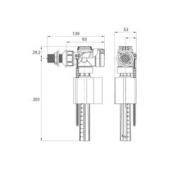 Клапан заливной Iddis боковой подвод 1/2 (F012400-0006) - фото 2