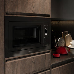 Микроволновая печь встраиваемая Krona Optima Essen 60 черная - фото 2