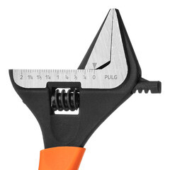 Ключ разводной с тонкими губками Truper Expert 250 мм с увеличенным захватом двухкомпонентная рукоятка - фото 2