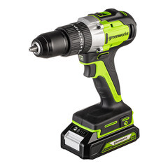 Дрель-шуруповерт ударная аккумуляторная бесщеточная Greenworks GD24DD60 24 В 2 Ач Li-Ion 1 АКБ и ЗУ (3704107UA) - фото 6