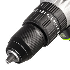 Дрель-шуруповерт ударная аккумуляторная бесщеточная Greenworks GD24DD60 24 В 2 Ач Li-Ion 1 АКБ и ЗУ (3704107UA) - фото 3