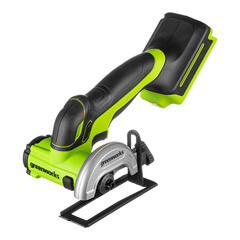 Изображение товара Шлифмашина угловая аккумуляторная Greenworks GD24UCS 24 В d76 мм без АКБ и ЗУ (3402007)