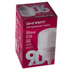 Лампа светодиодная Онлайт Е27/Е40 4000К 90 Вт 6750 Лм 176-264 В цилиндр матовая - фото 3