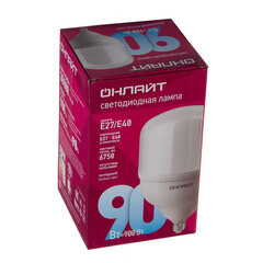 Лампа светодиодная Онлайт Е27/Е40 6500К 90 Вт 6750 Лм 176-264 В цилиндр матовая - фото 3