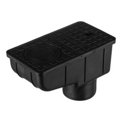 Изображение товара Трап вертикальный DN110 для пешеходных зон пластиковый 300х166х200 мм Gidrolica (28136)