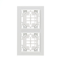 Рамка EKF Минск двухместная белая (ERM-G-302-10) - фото 1